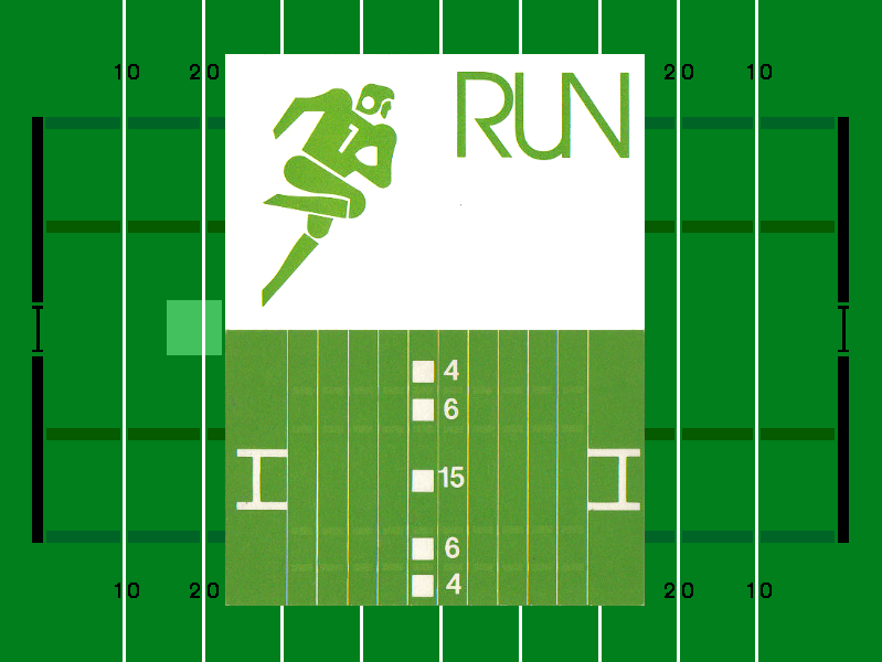 A screenshot of Football with a Run card displayed.